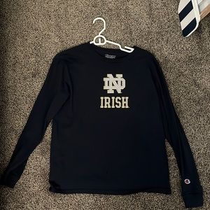 Navy blue champion long sleeve Noter Dame